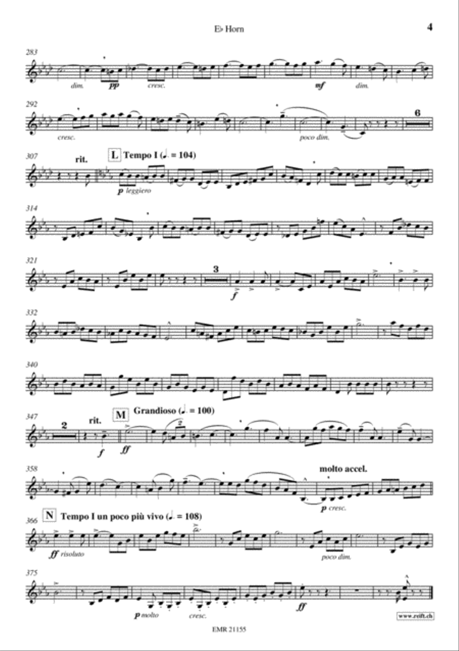 Concerto No. 2 Horn scores gallery preview page 5
