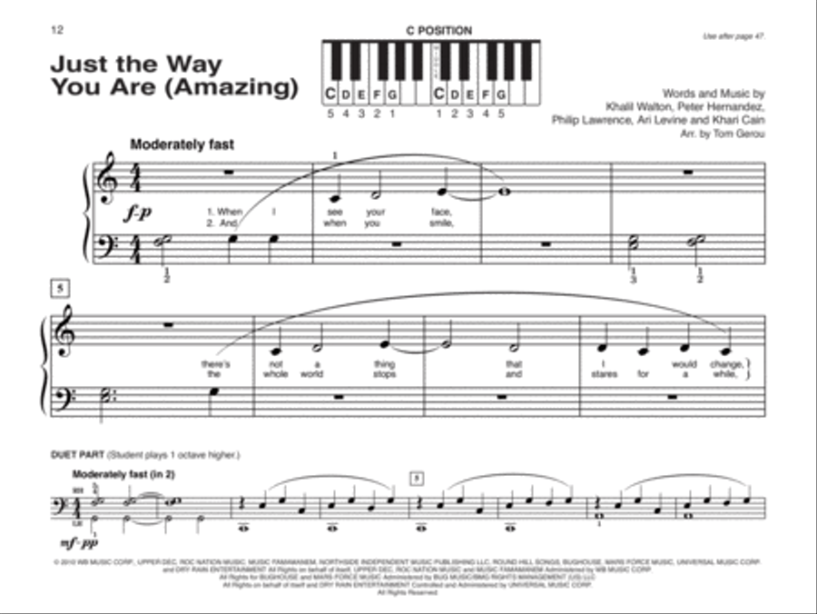 Alfred's Basic Piano Library: Popular Hits, Levels 1A & 1B (Value Pack) Piano Method scores gallery preview page 23