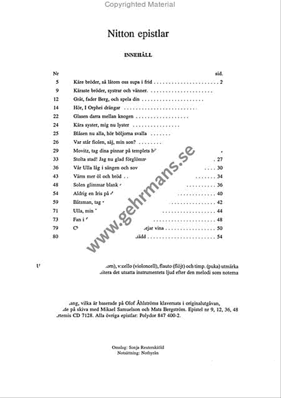 Nitton epistlar Guitar scores gallery preview page 9