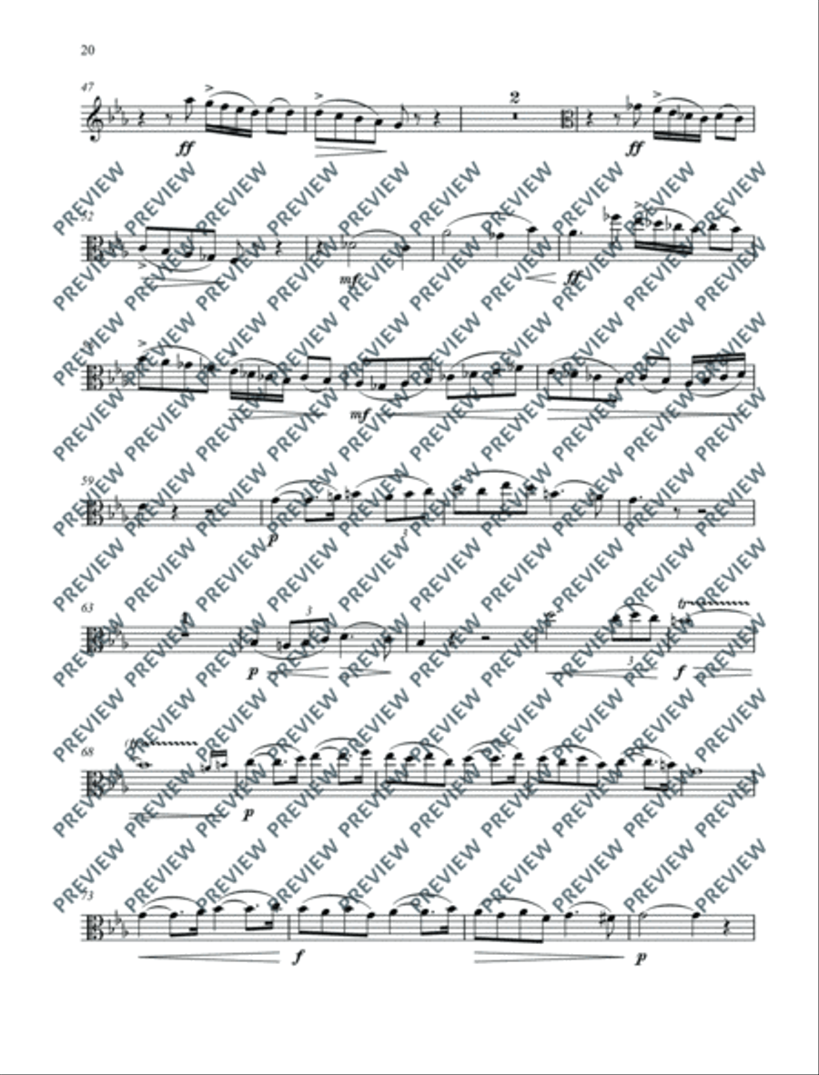 Classical Highlights for Viola Piano Accompaniment scores gallery preview page 21