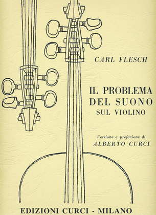 Book cover for Il problema del suono sul violino
