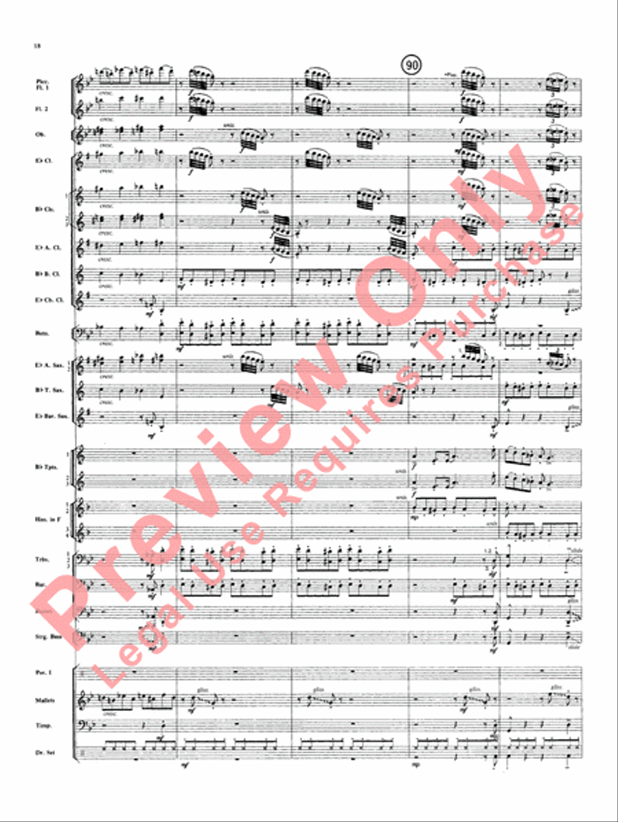 Superman Superman Concert Band scores gallery preview page 19