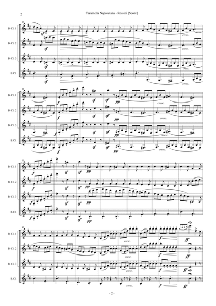 Tarantella Napoletana, La Danza (Clarinet Quartet) image number null