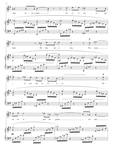 FAURÉ: En Sourdine, Op. 58 no. 2 (transposed to G major)