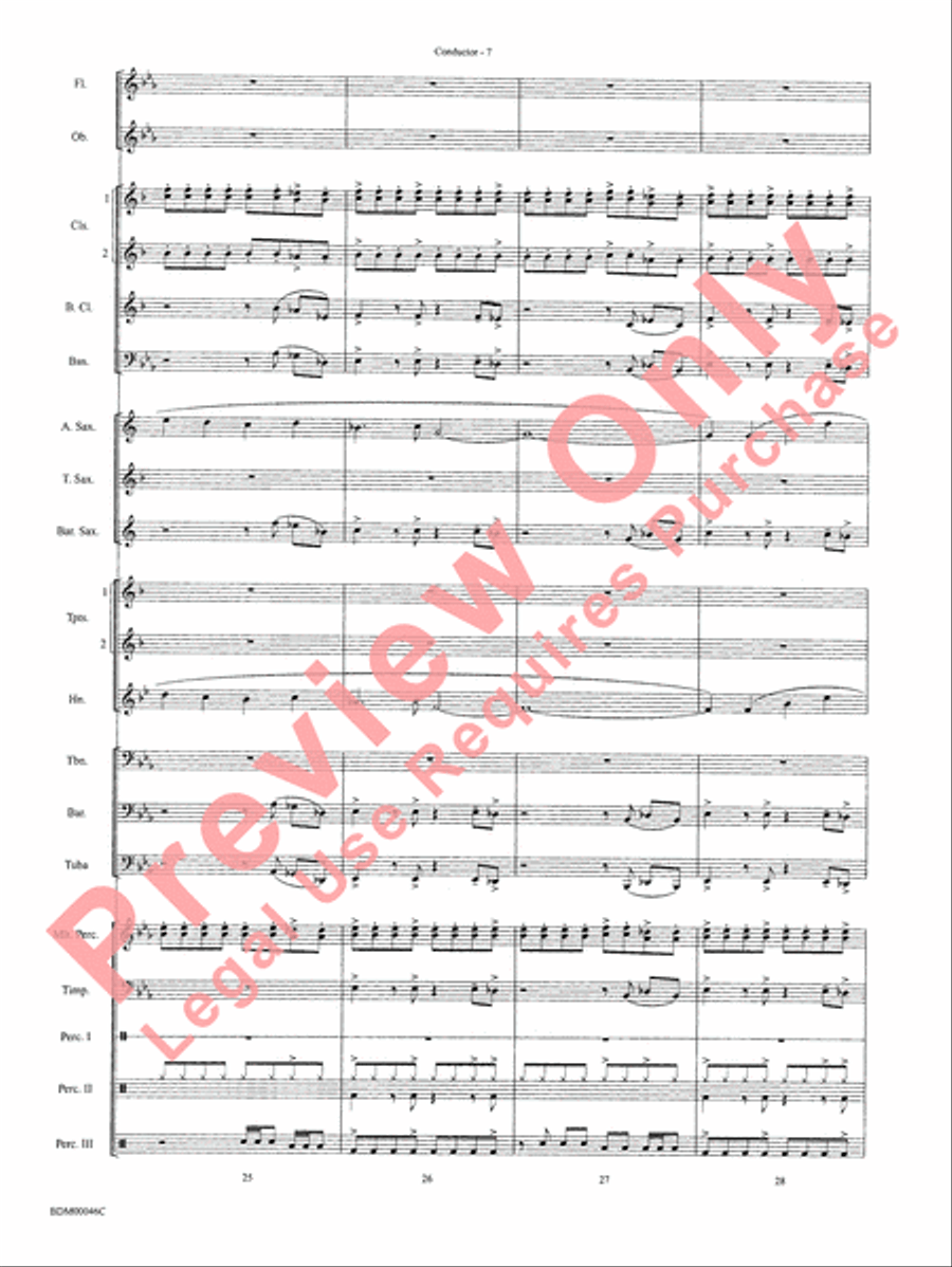 To Forge the New Frontier Concert Band scores gallery preview page 10