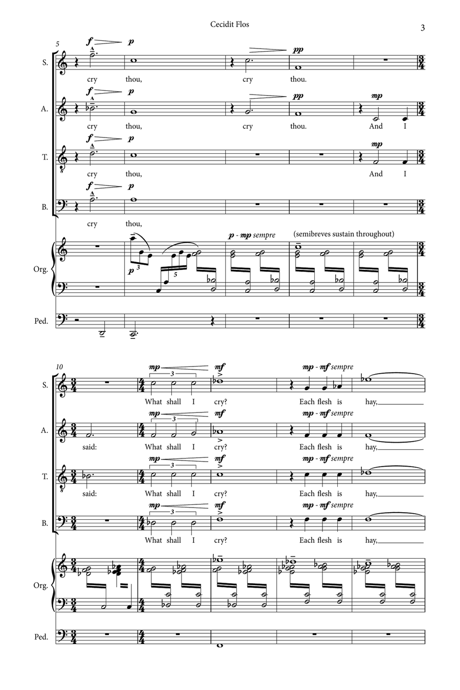 Cecidit Flos 4-Part scores gallery preview page 2