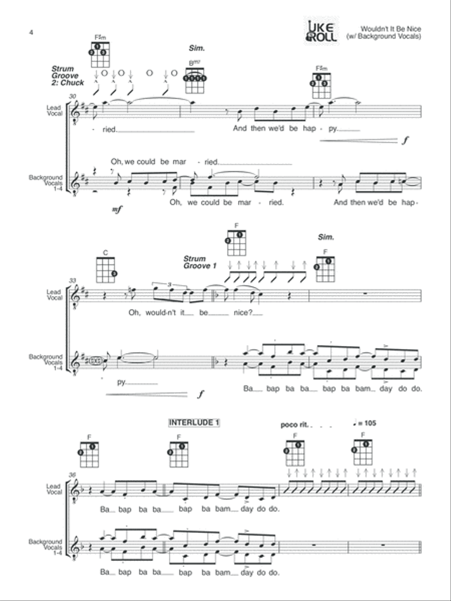 Wouldn't It Be Nice High Voice scores gallery preview page 4
