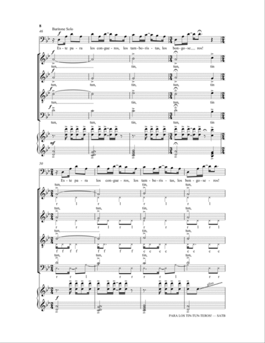 Para los tin-tun-teros! 4-Part scores gallery preview page 8
