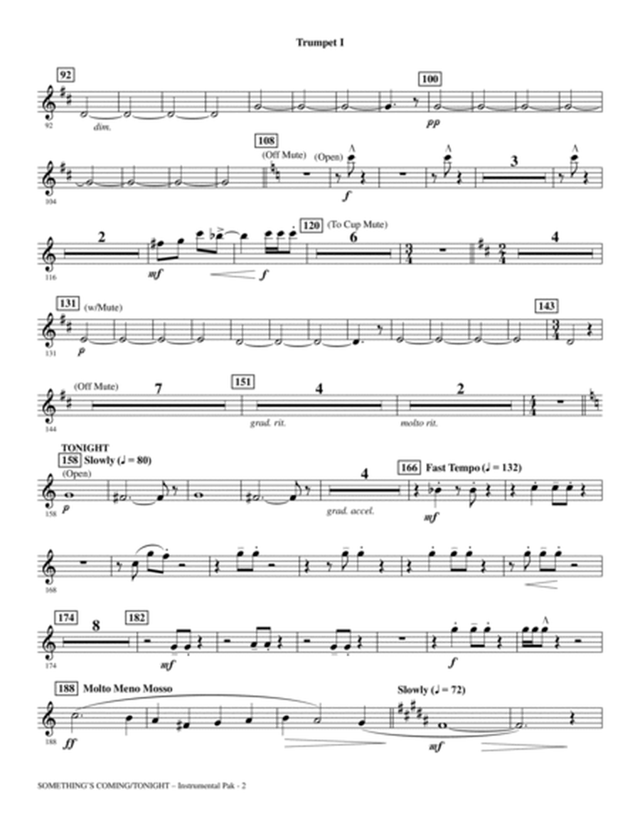 Something's Coming/Tonight (from West Side Story) (arr. Ed Lojeski) - Trumpet 1