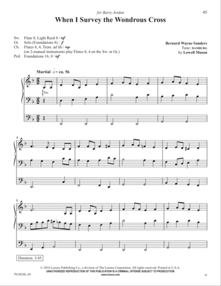The Sacred Organ Library, Vol. 1 Organ Solo scores gallery preview page 21