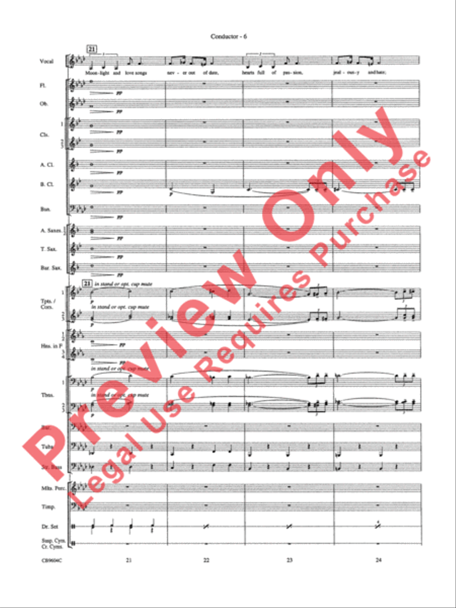 As Time Goes By Concert Band scores gallery preview page 9