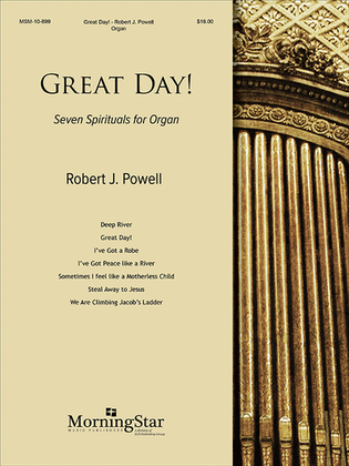 Book cover for Great Day! Seven Spirituals for Organ