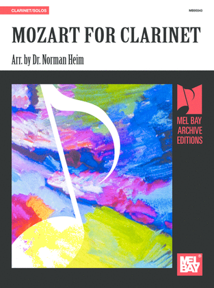 Book cover for Mozart for Clarinet