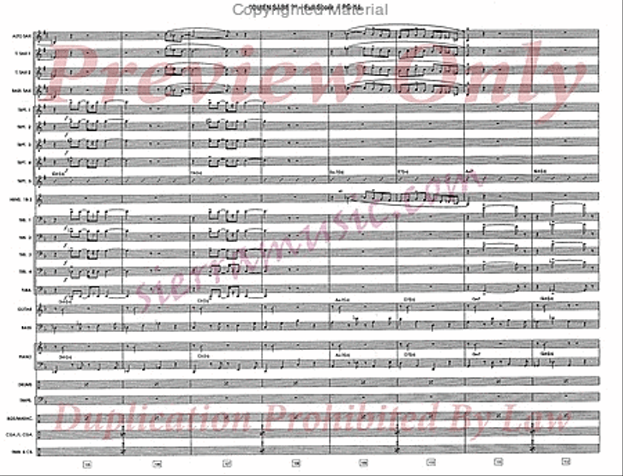 Quien Sabe? (Who Knows?) Jazz Ensemble scores gallery preview page 15