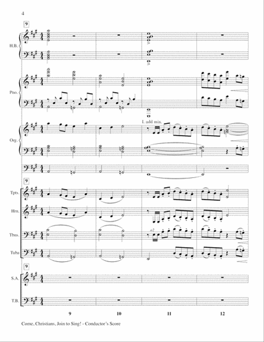 Come Christians, Join to Sing 4-Part scores gallery preview page 4