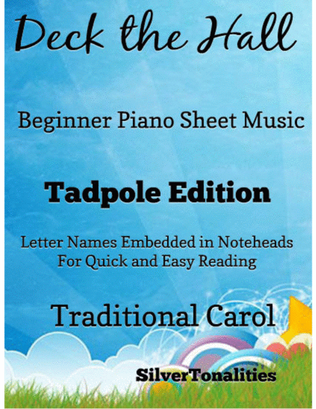 Deck the Hall Beginner Piano Sheet Music 2nd Edition