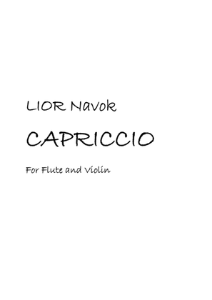 Book cover for "Capriccio" - for Flute and Violin [Score and Parts]