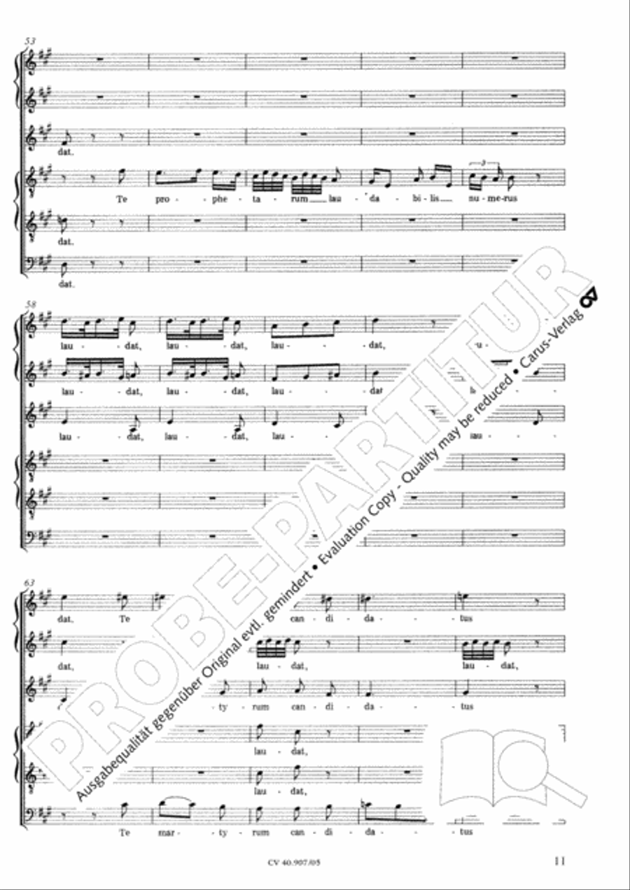 Te Deum 4-Part scores gallery preview page 12