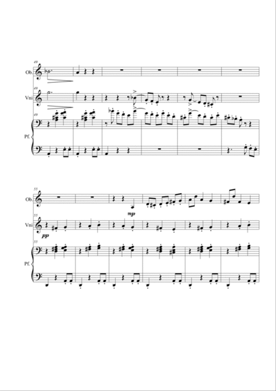 Anitra's Dance. Trio Small Ensemble scores gallery preview page 5