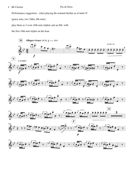 Verdi - Pas de Deux set for Clarinet and Piano image number null