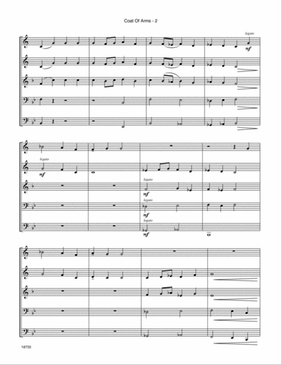 Coat Of Arms Horn scores gallery preview page 3