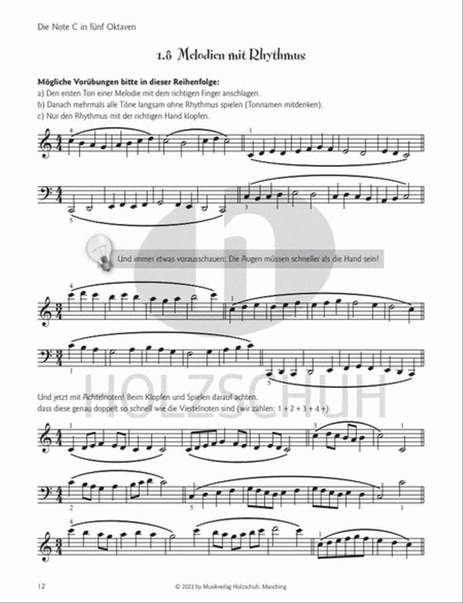 Tastenforscher - Blattspieltraining von Anfang an Piano Solo scores gallery preview page 2