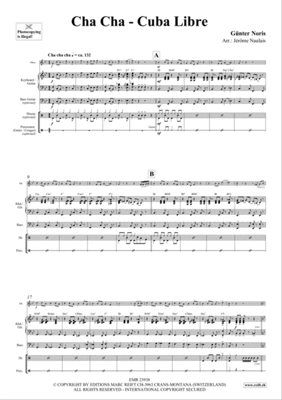 Cha Cha - Cuba Libre Bass Guitar scores gallery preview page 3