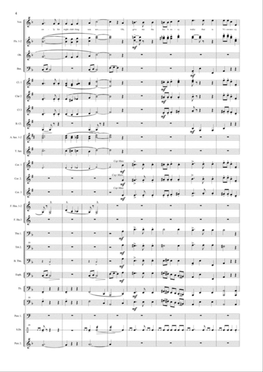 By Strauss Concert Band scores gallery preview page 4