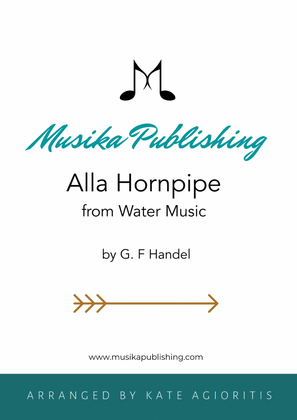 Book cover for Alla Hornpipe from Handel's Water Music - for Saxophone Quartet