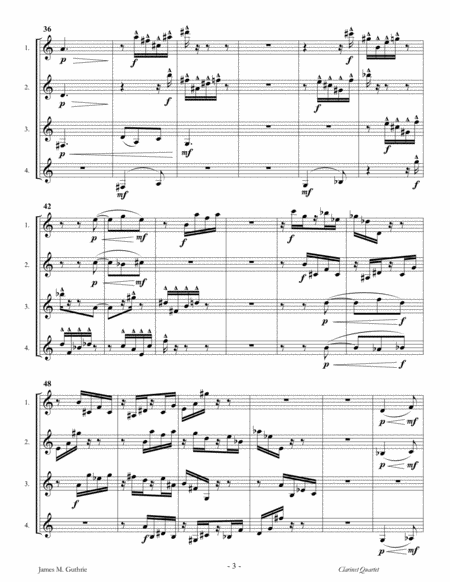 Guthrie: Sonata for Clarinet Quartet image number null