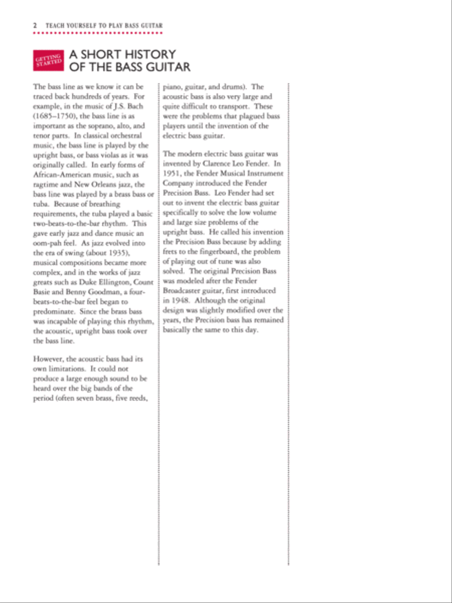 Alfred's Teach Yourself to Play Bass Bass Guitar scores gallery preview page 2