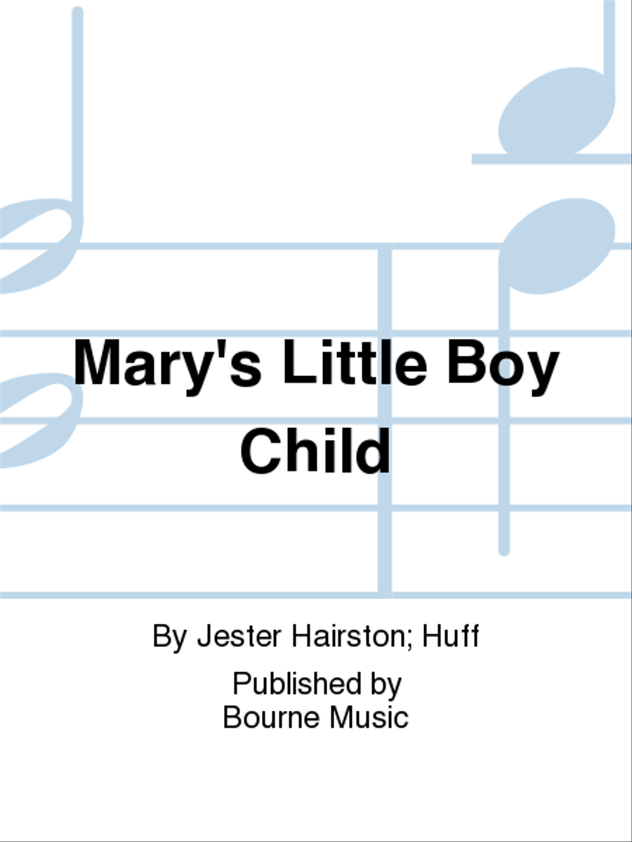 Mary's Little Boy Child 4-Part scores gallery preview page 1