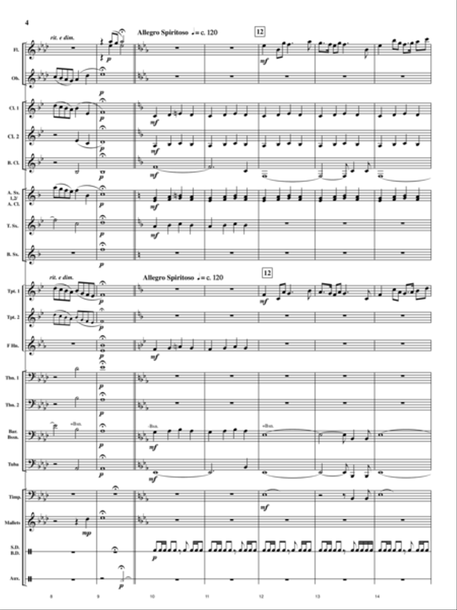 Cedar Creek Sketches Cedar Creek Sketches Concert Band scores gallery preview page 3