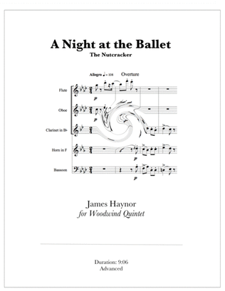 Book cover for A Night at the Ballet - The Nutcracker for Woodwind Quintet