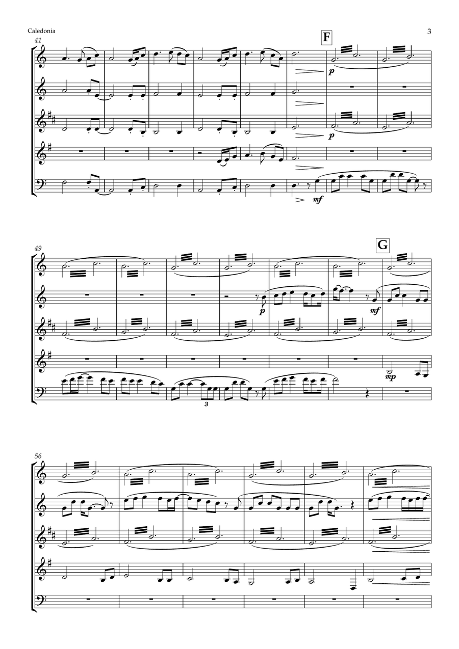 Caledonia Woodwind Quintet scores gallery preview page 3