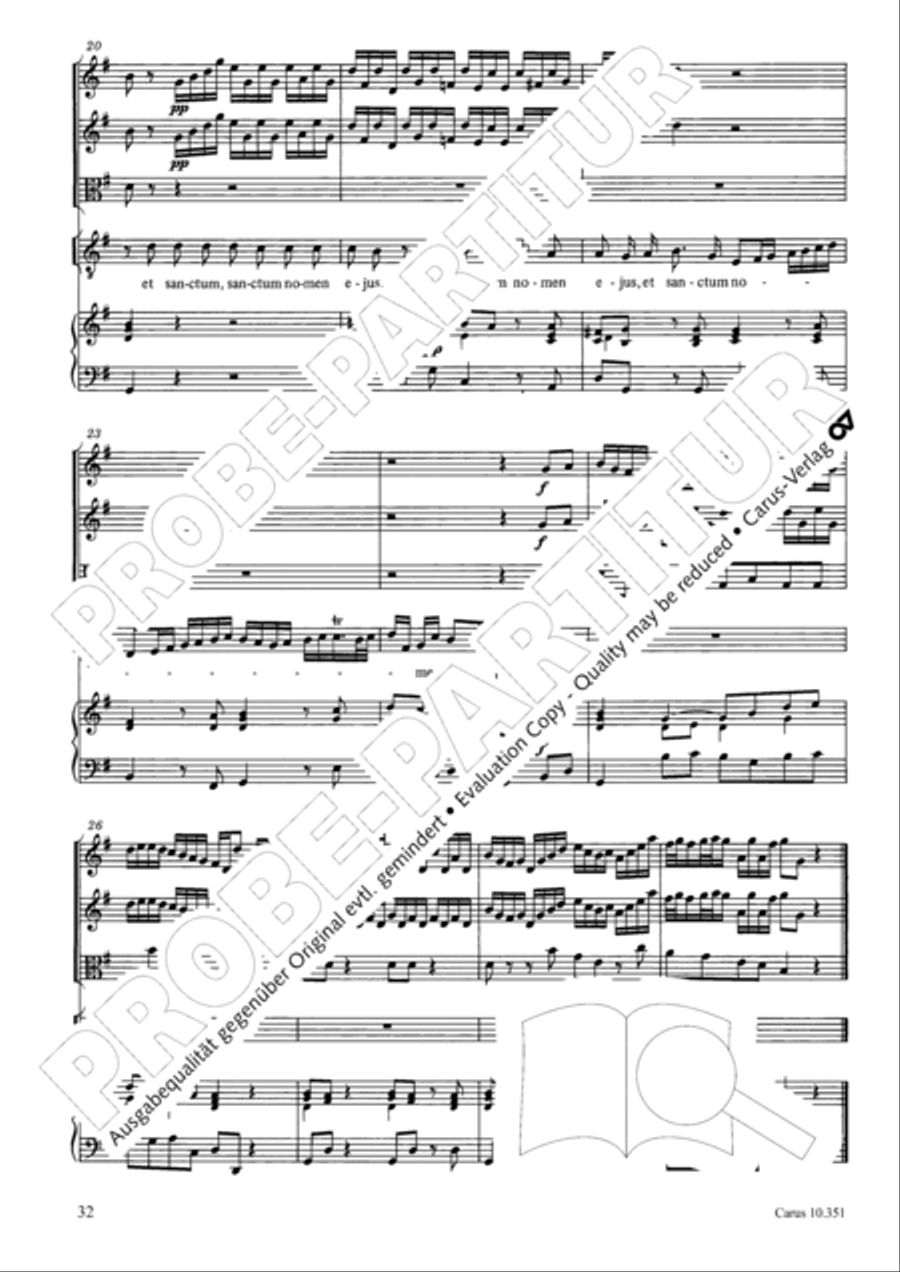 Magnificat 4-Part scores gallery preview page 33