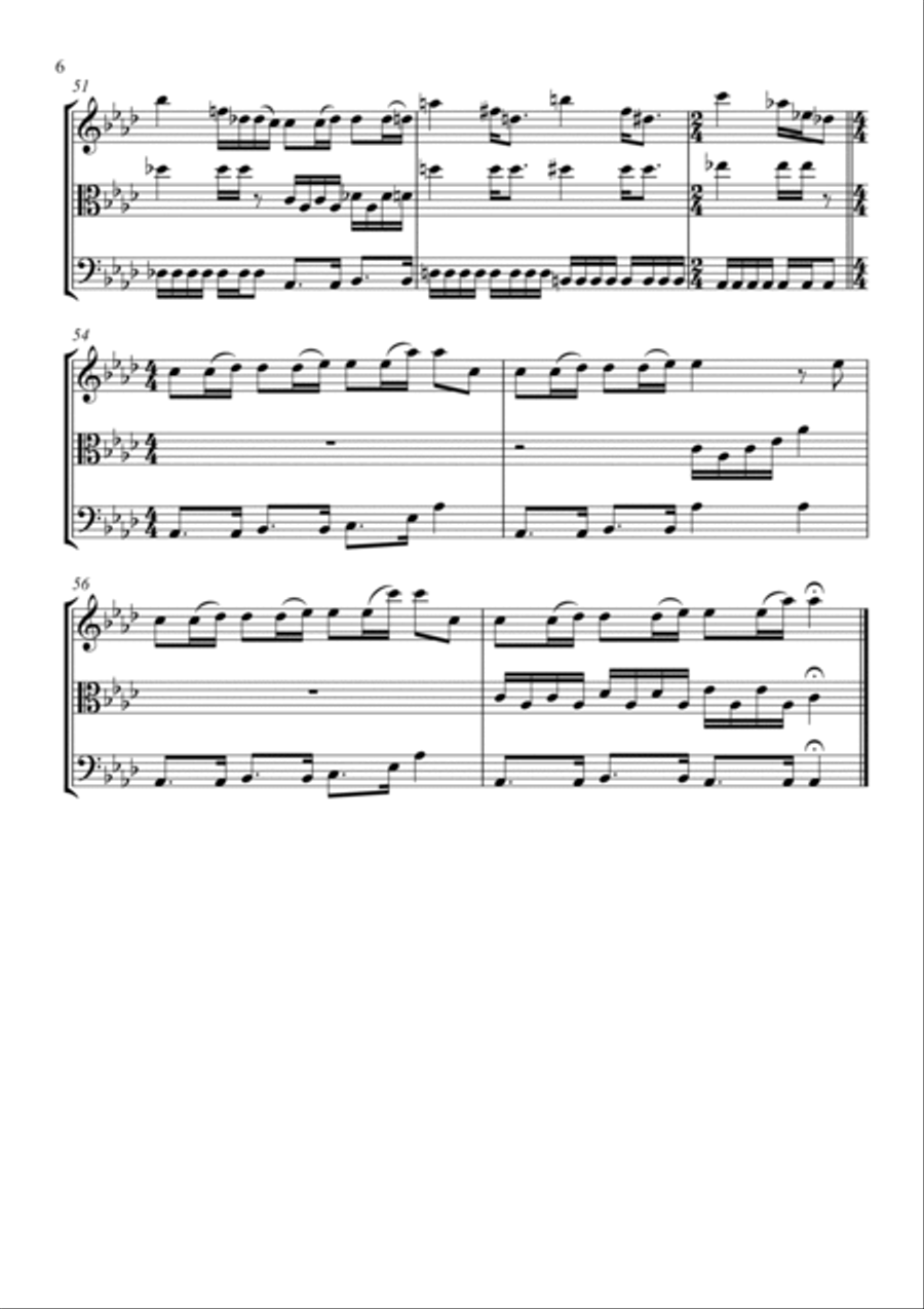 Bicycle Race String Trio scores gallery preview page 6
