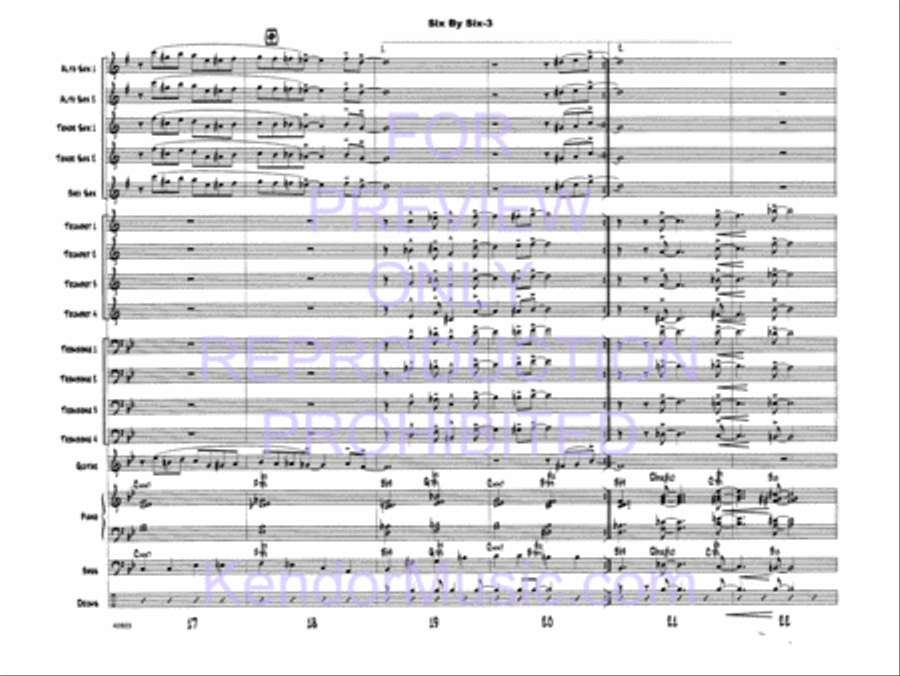 Six By Six Six By Six Jazz Ensemble scores gallery preview page 5