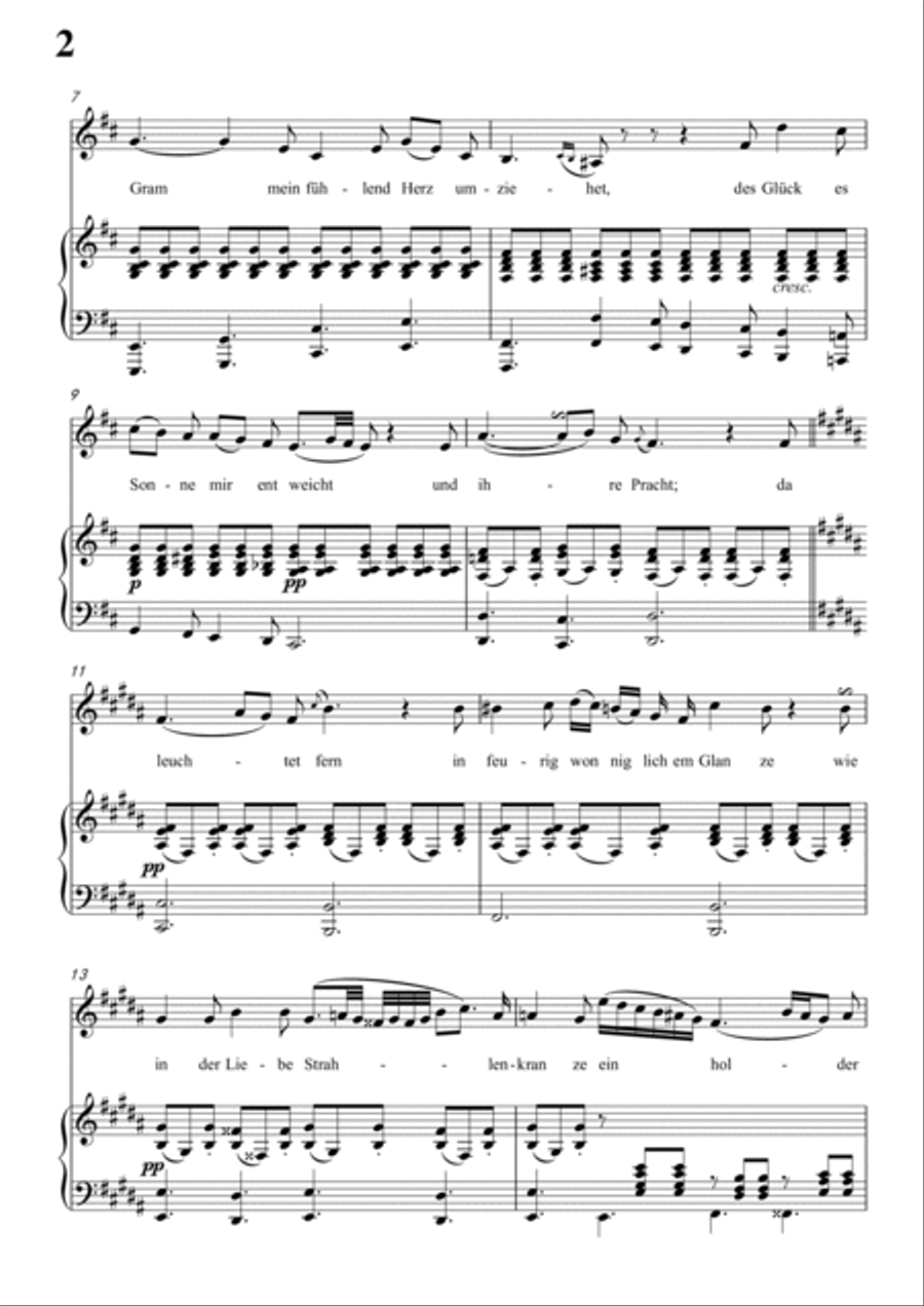 Schubert-Blondel zu Marien in b minor,for Vocal and Piano Voice scores gallery preview page 3