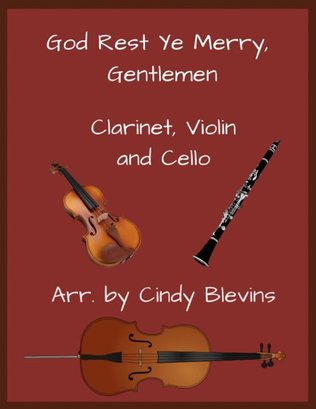 Book cover for God Rest Ye Merry, Gentlemen, Clarinet, Violin and Cello Trio