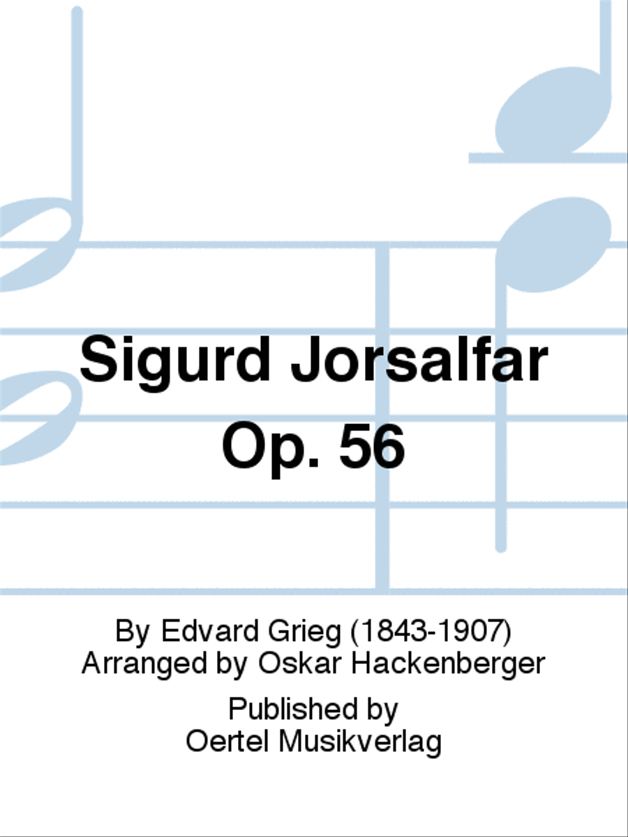 Sigurd Jorsalfar op. 56 Concert Band scores gallery preview page 1