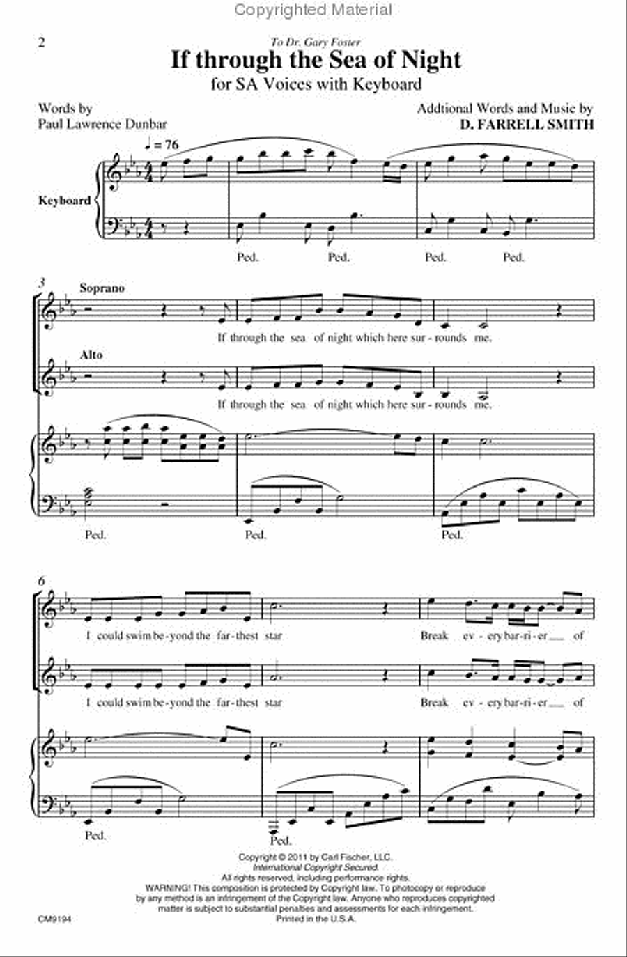 If Through the Sea of Night SA scores gallery preview page 2