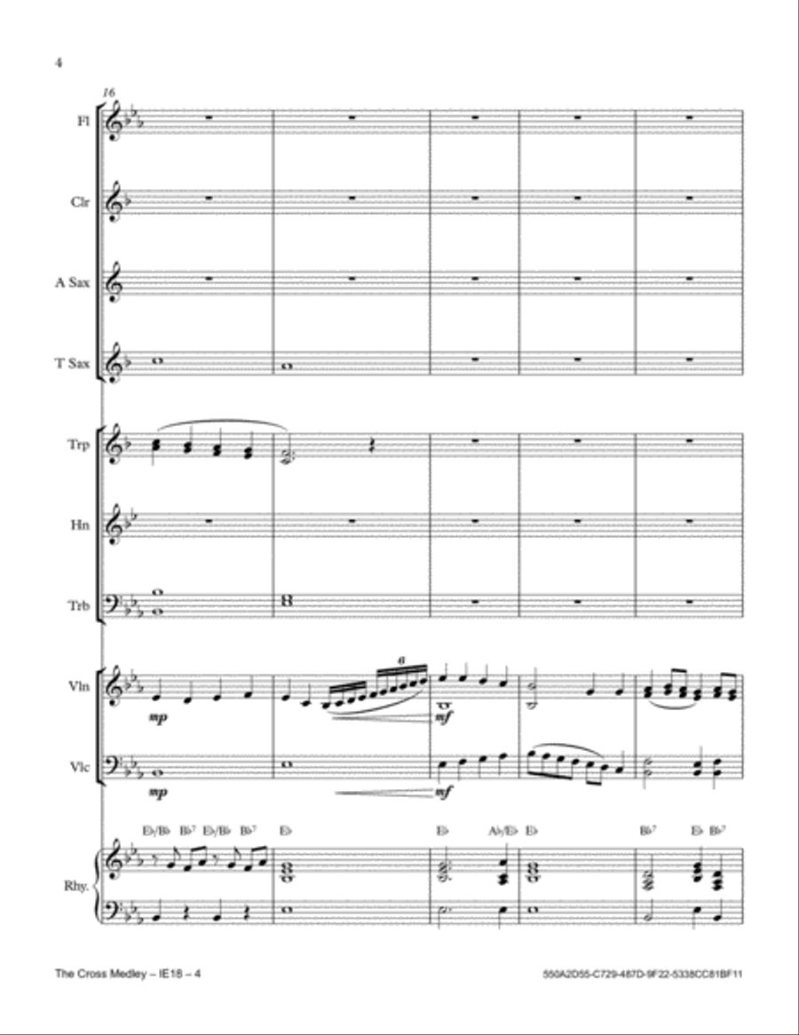 The Cross Medley Full Orchestra scores gallery preview page 4