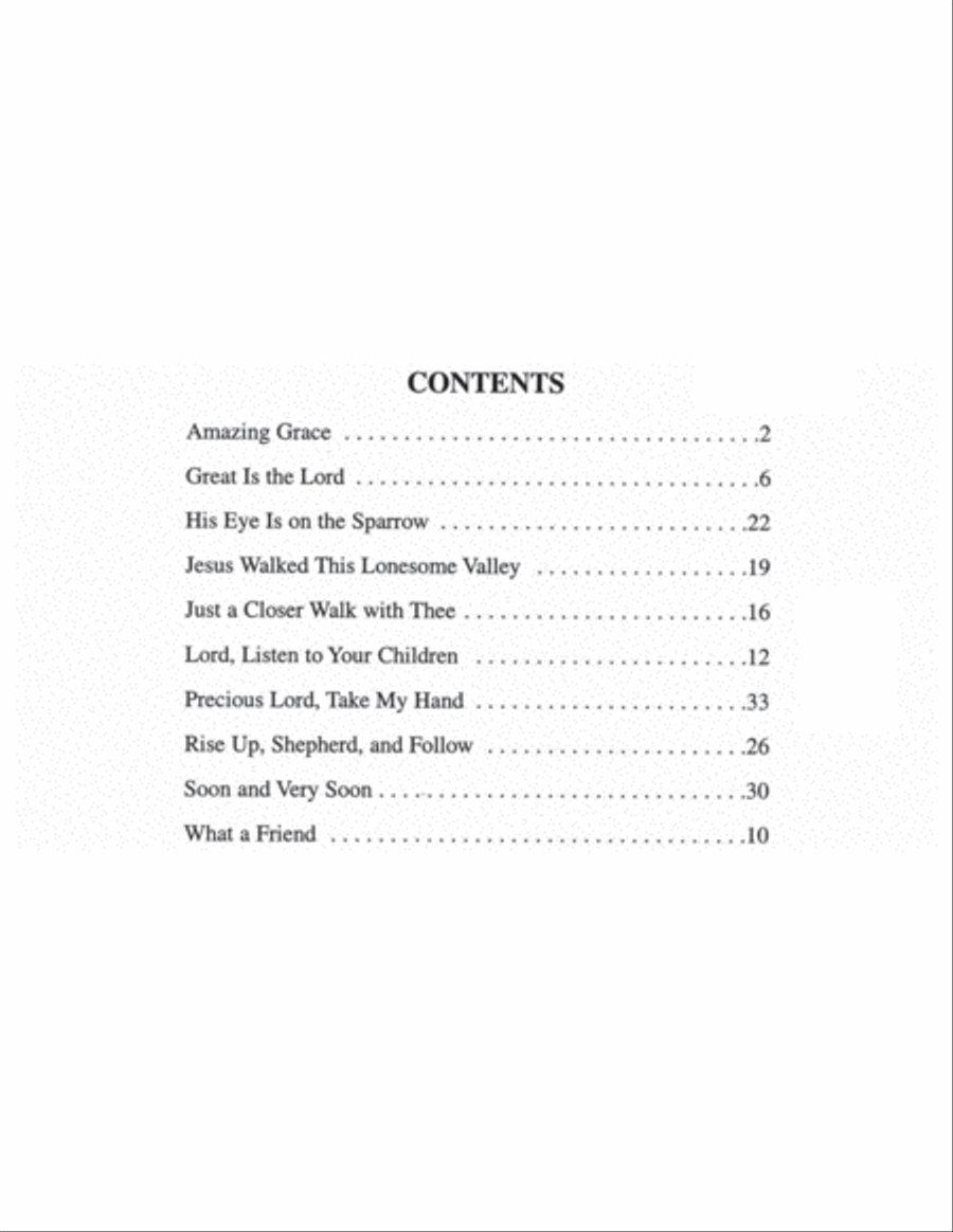 Amazing Grace Piano Solo scores gallery preview page 4