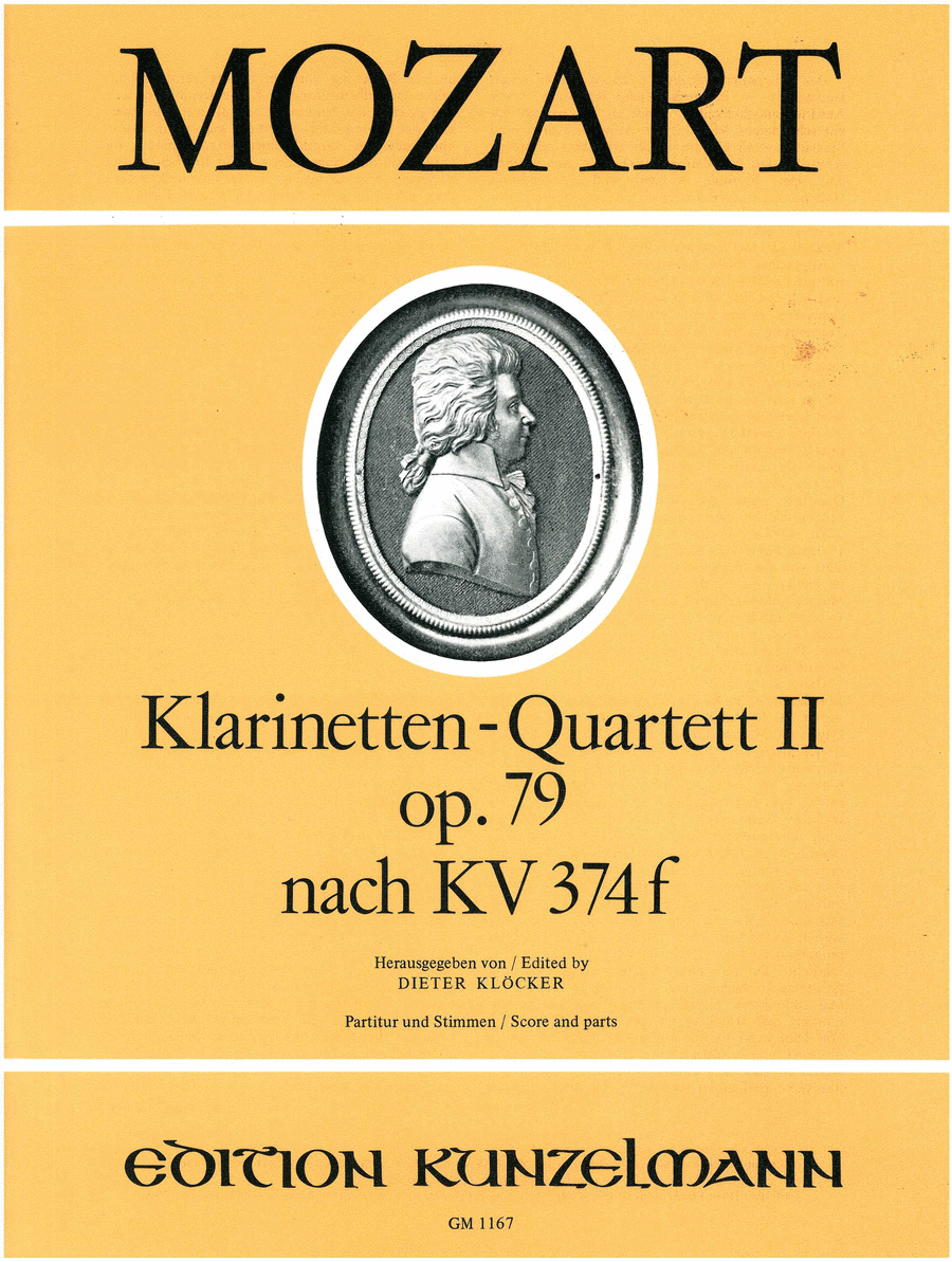 Clarinet quartet no. 2 Clarinet scores gallery preview page 1