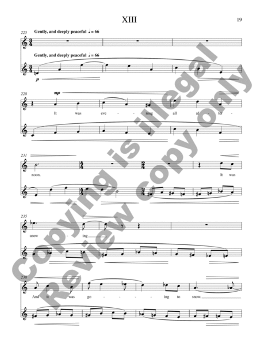 Thirteen Ways of Looking at a Blackbird Alto Saxophone scores gallery preview page 16