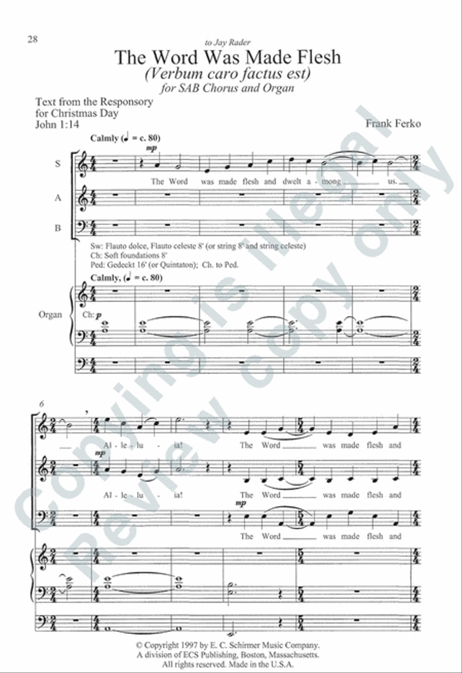 Somerset Anthem Books, Volume IV (Christmastide) 3-Part scores gallery preview page 11