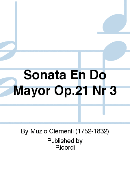 Sonata En Do Mayor Op.21 Nr 3