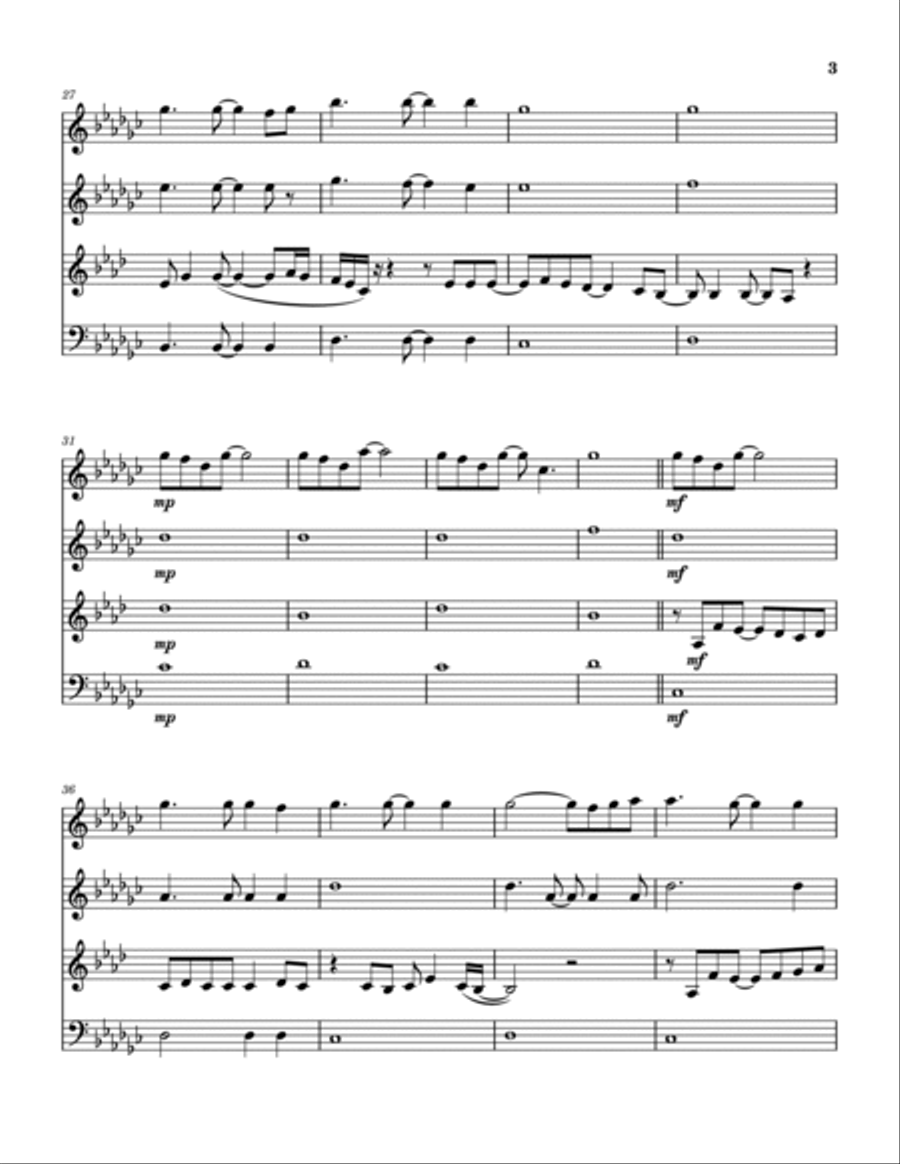 Little Voice - Main Title Theme Woodwind Quartet scores gallery preview page 4