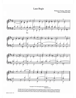 Book cover for Laus Regis (Hymn Harmonization)